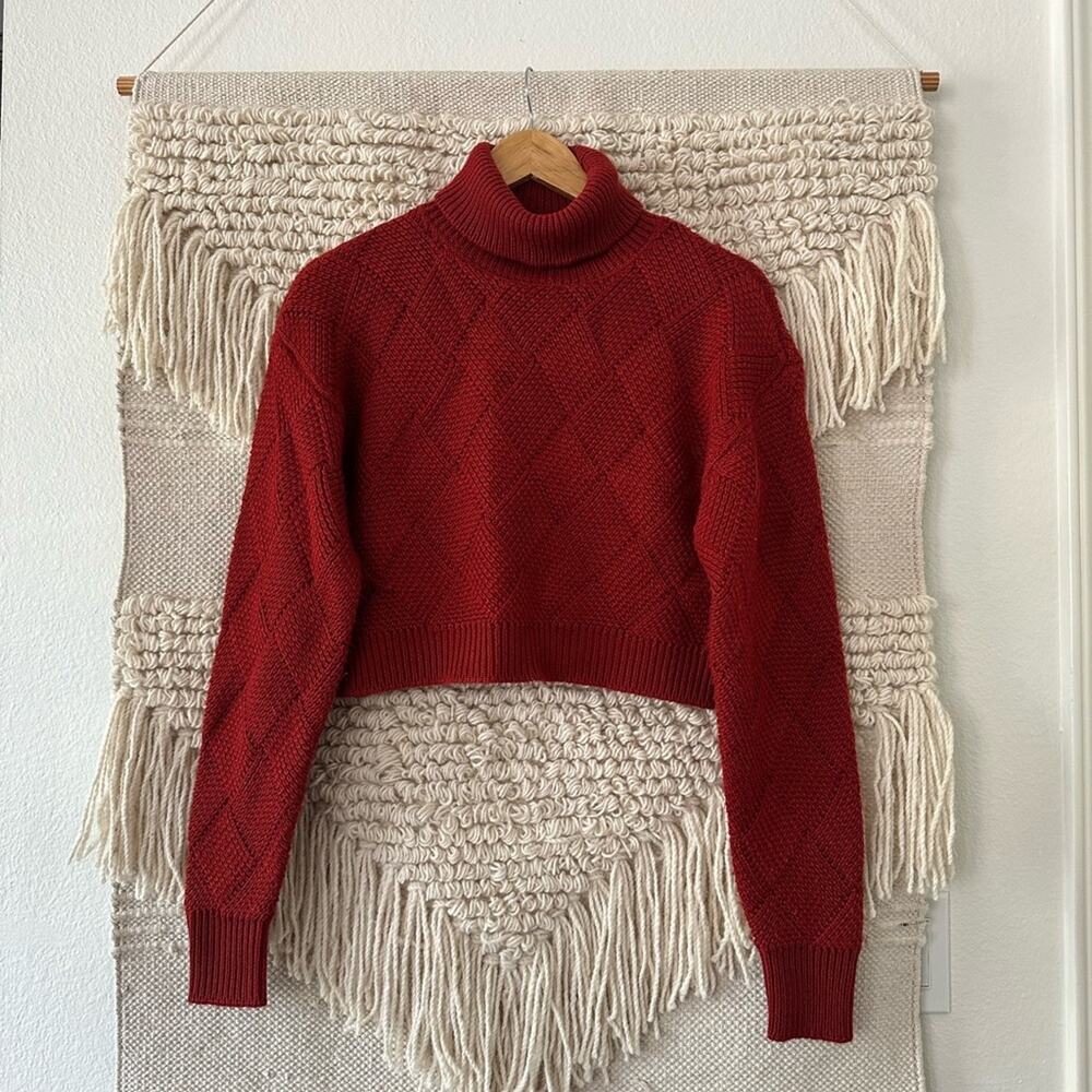 Ronny Kobo Red Turtleneck Sweater